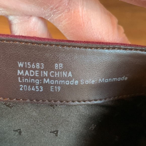 COLE Haan size 8 suede deep purple heeled boots. - Picture 6 of 7